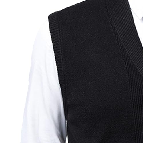 Knitted Sweater Vest for Men Lightweight Casual Breathable Tank Top Fit Slim Button Sleeveless Cardigans4