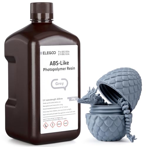 ELEGOO ABS-Like 3D Printer Resin Grey 2000g