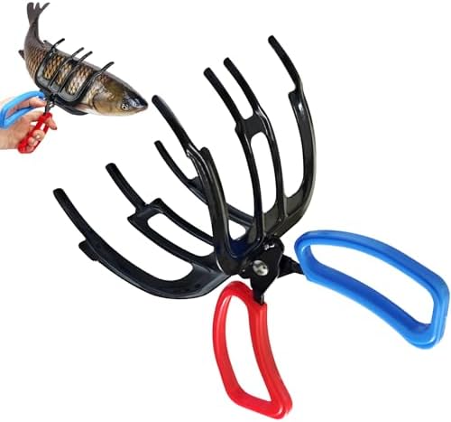 3 Claw Fish Gripper, 2024 Upgraded Metal Fishing Pliers Gripper, Multifuctional Fish Grippers for Fishing, Fish Grabber Tool for Most Freshwater Fish and Crab