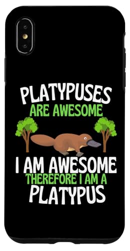 Platypuses Are Awesome 面白くてかわいいカモノ愛好家 スマホケース iPhone XS Max 用
