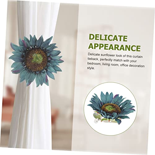 Abrazadera de cortina de girasol MAGICLULU con 8 piezas para ventanas 6