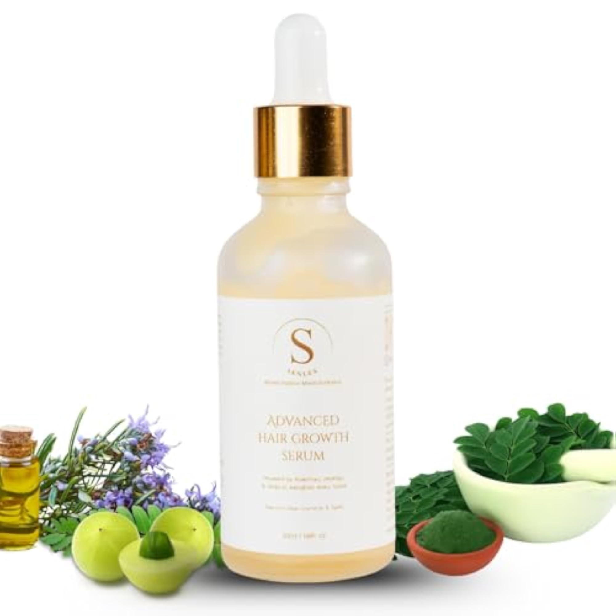 Advanced Hair Growth Serum with Moringa & Amla