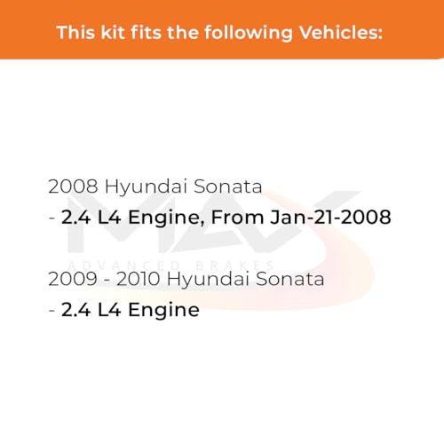 Image of Max Advanced Brakes Rear Brake Kit For Hyundai Sonata