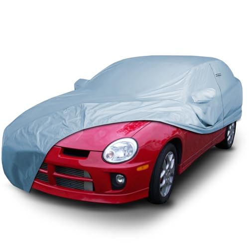 Image of iCarCover Premium Car Cover for 1995-2005 Dodge Neon Sedan Heavy Duty Waterproof All-Weather Automobiles Custom Fit Indoor Outdoor UV Snow Protection Covers with Straps and Bag