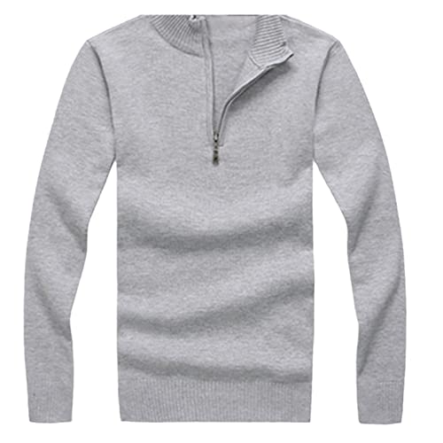 Pull chaud en coton col montant fini les frissons grâce au demi-zip Kelsiop