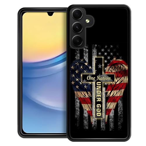 Coque Samsung Galaxy A15 5G de luxe double couche avec motif chrétien