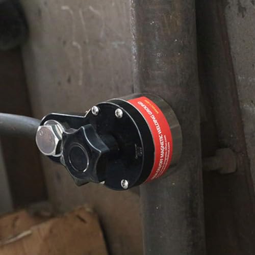 200A Magnetic Welding Ground Clamp,On/off Adjustable Magnetic Welding Ground Clamp Rare Earth Switchable Magnet Welding Holder, Grounding Magnet Connector