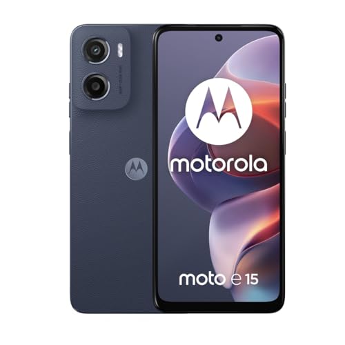 Motorola Moto e15 6.67" 90Hz Display, 64GB Storage, Android 14, 5200 mAh Battery Unlocked Smarphone (Denim Blue) - Image 3