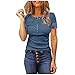 T Shirt Damen Kurzarm - Longshirt Damen Kurzarm Bequem Und Weich Casual Oberteil Regular Fit T-Shirt Frauen Spitze Frauen LäSsig Tops Modern Atmungsaktiv Sweatshirt Personalisierte Geschenke