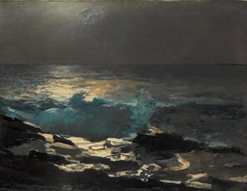 Affiche Moonlight Wood Island Winslow Homer, déco murale apaisante pour chambre