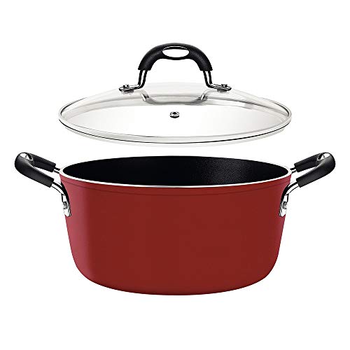 Caçarola Alumínio 24 cm Monaco Indução Vermelha Tramontina