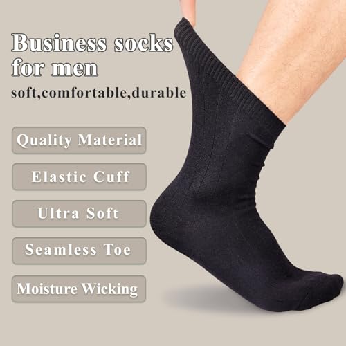 Mens Ankle Socks, Breathable Dress Socks, Casual Lightweight Soft Socks Business Socks 5Pack2