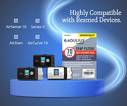 Disposable Cpap Filters (One Year Supply) - Fits All Resmed Air 10, Airsense 10, Aircurve 10, S9 Series, Airstart And More! #TOP1