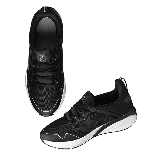 Image of SOLETHREADS Racer Athleisure Sneakers Shoes for Men | Lightweight |Trendy| High Ankle Shoes | Memory Foam Sole | Cushioned Insole | Slip-Resistance | Premium Sneakers Shoes for Men