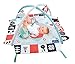 Clementoni 17319 Black & White Spieltrainer, Spielbogen mit Krabbeldecke für Babys, kontrastreiches Activity-Center zur Entwicklung der Sinne, Spieltrapez mit süßen Figuren