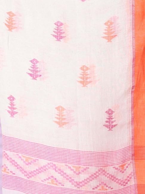 Image of SWORNOF Women's Pure Silk Saree With Blouse Piece