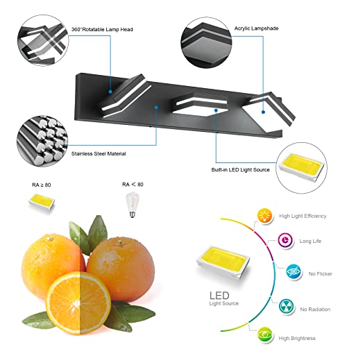 image for SineRise LED Modern Bathroom Vanity Light Fixtures (3-Light, 24-Inch),