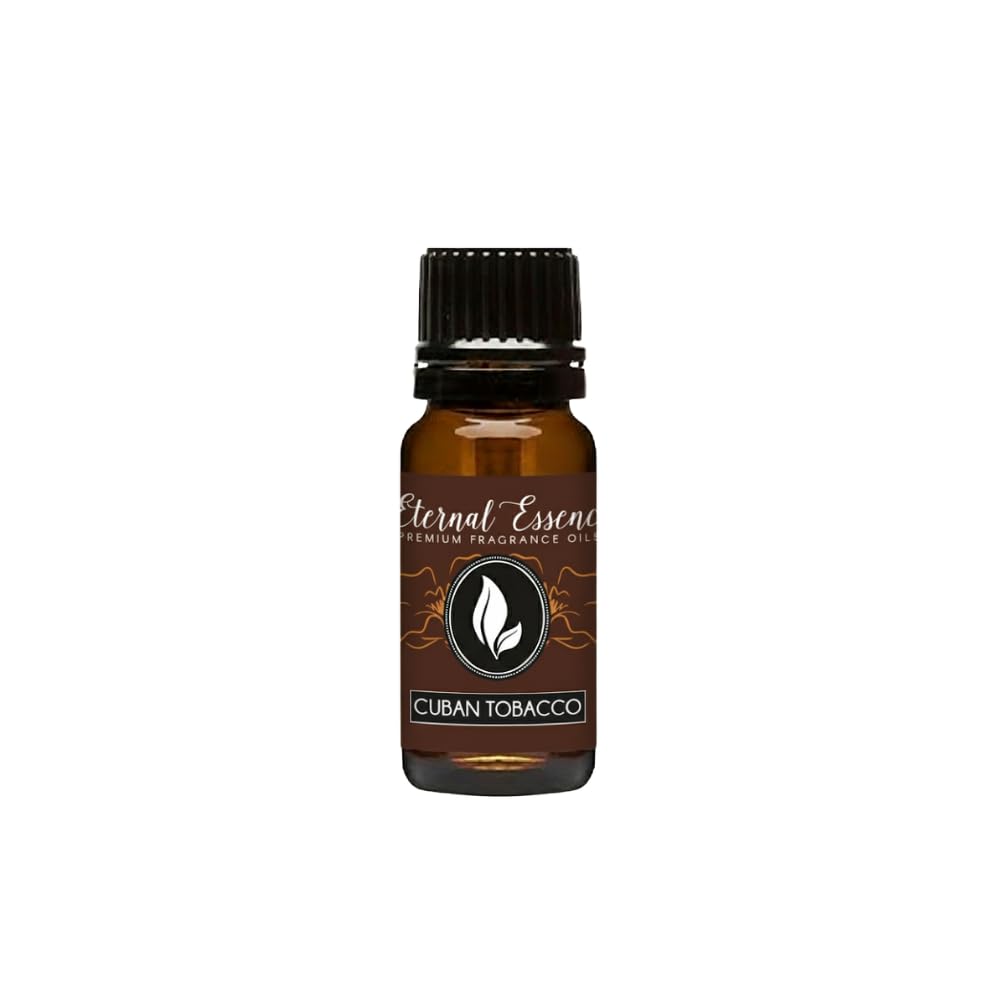 Eternal Essence Oils Cuban Tobacco 10ml Fragrance Oil – Warm Spice, Creamy Vanilla, Smoky Patchouli &amp; Amber Woods – Masculine, Bold, Aromatic Scent