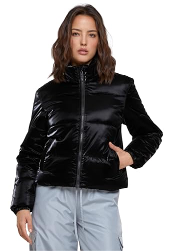 Puffer jacket Urban Classics pour femme avec finition effet peau de requin