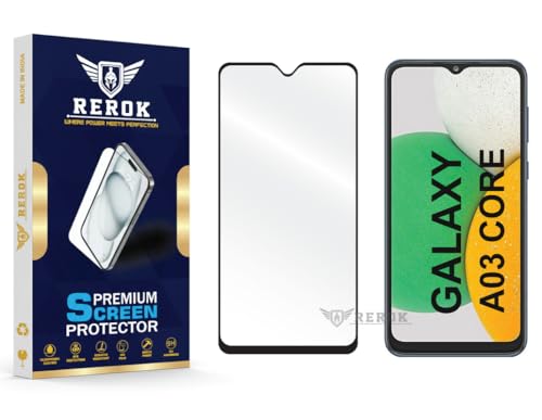 Image of Gorilla Tempered Glass Screen Protector Compatible with Samsung Galaxy A03 Core [Pack of 1] | Edge-to-Edge, Bubble-Free, Case Friendly, Easy Installation Kit