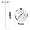 Candy Thermometer Cooking Thermometer with Instant Read Dial Meat Thermometer for Cooking Candy Deep Fry Oven by AikTryee