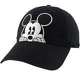 casquette mickey h&m Excellente idée cadeau Jerry Leigh Casquette Mickey Mouse Peeking - Blanc brodé sur noir