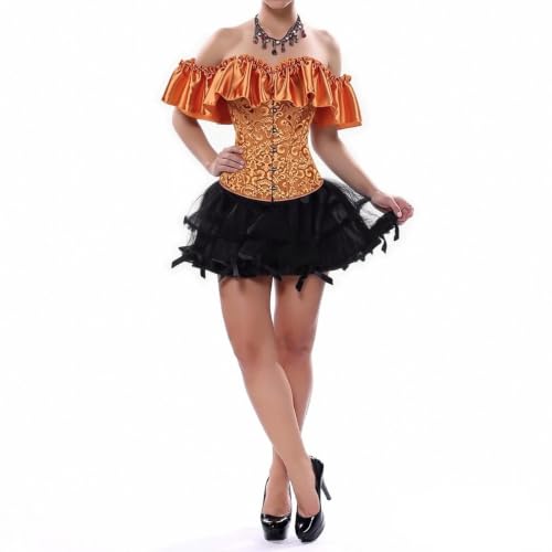 Corsés sexy chic de hombros descubiertos para disfraces de Halloween y fiestas góticas 2