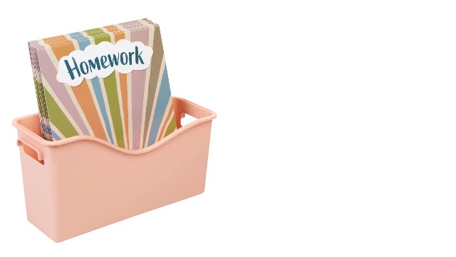 Image of Really Good Stuff Easy Carry Storage Bins, Set of 6 Boho Colors