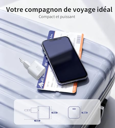 Prise Type C 100W GaN compacte, la solution de charge rapide pour MacBook, iPad et Galaxy S25