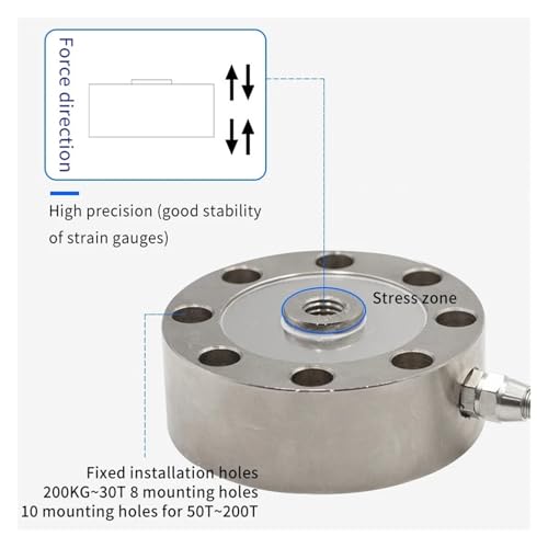 Capteur de force à rayons double direction compression tension en acier - 3