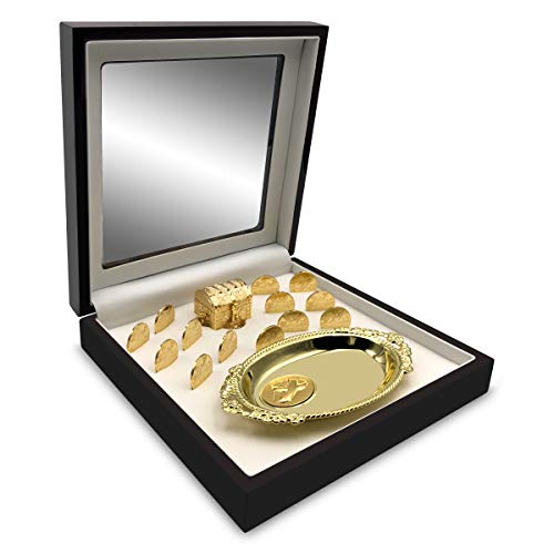 Wedding Unity Coins – Deluxe Handmade Wedding Coins With Beautiful Display Box – Traditional Wedding Keepsake Arras – Elegant Matrimonial Decorative Box With 13 Piece Coin Set (Virgen) #TOP2