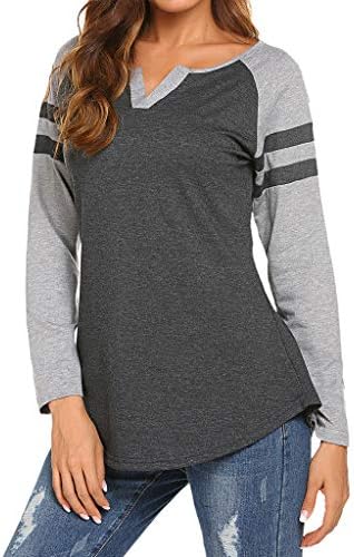 V Neck Baseball Tee Shirt 