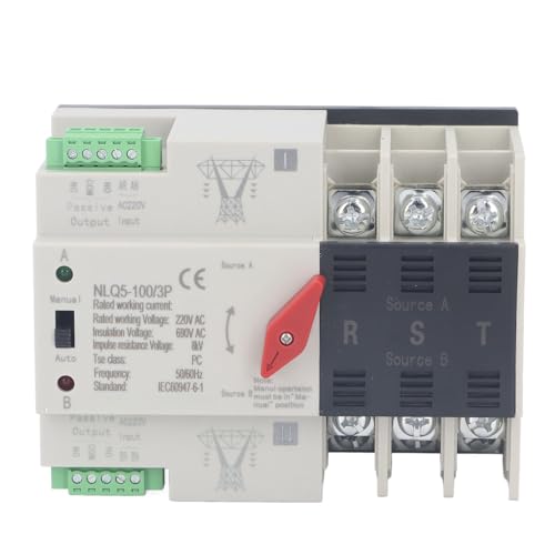 ATS 3P commutateur de transfert automatique NLQ5 avec basculement rapide 100A