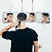 SELF-CUT SYSTEM: Perfecting Self Grooming - Black Lambo 3-Way Mirror with Free Educational Mobile App
