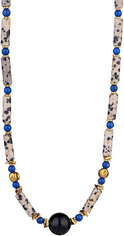Chunky Beaded Necklace for Women Trendy Colorful Chain Spot Collar