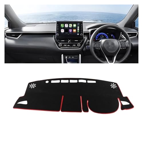 Tablero de Auto Corolla Cross protegido de grietas con alfombrilla negra antideslizante LHD