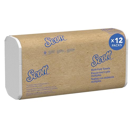 Scott® Universal Multifold Paper Towels, Bulk (58091), Absorbency Pockets, White, 9.2