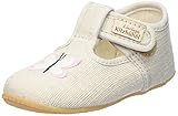 Living Kitzbühel Jungen Mädchen Baby T-Spange Schmetterling Hausschuh, Unbleached, 20 EU