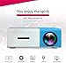 Mini Video Projector - XINKSD YG300 Portable Full Color LED LCD Video Projector for Children Present, Video TV Movie, Party Game, Outdoor Entertainment with HDMI USB AV Interfaces and Remote Control