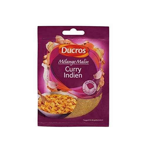 Curry Indien Ducros lot de 3 sachets de 20g pour relever vos sauces