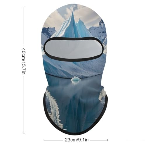 Balaclava Blue Iceberg para hombre y mujer, máscara facial con protección solar, transpirable, para senderismo, ciclismo, carrera y conducción miniatura 2
