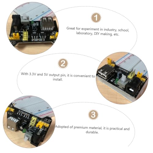 Módulo de alimentación para placa de pruebas y suministros compatibles de electrónica de 6 uds 6