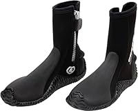 Cressi Unisex-Adult Korsor Semi-Rigid Sole Boots 3mm Stiefel mit halbstarrer Sohle zum Tauchen, Schwarz, S