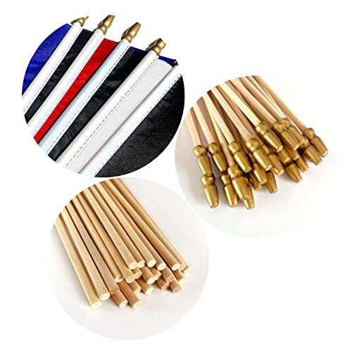 Lovevc Military Flag Set Small Mini Army Armed Forces Hand Held Flags On Wooden Stick For Memorial Day,Veterans Day,5X8 Inch,20 Pack #TOP3
