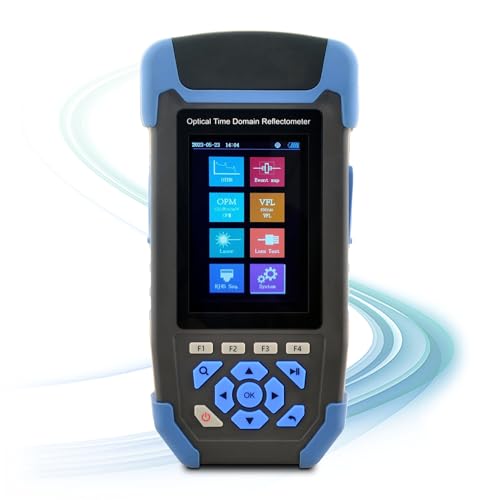 Image of SPEEDWOLF 1310 /1550nm 24 /22dB Handheld 8in1 OTDR +EventMap+IL Test+VFL+OPM+OLS+RJ45 Sequence+Flashlight 3.5 inch ColorScreen 60km Fiber Optic Tester with SC /FC(UPC)+ LC (UPC /APC) Adapter(OTDR42F-T1)