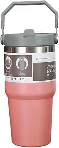 Miniatura 1 de Termo de alta capacidad de 30 onzas para café, taza grande de viaje con tapa, aislamiento al vacío, bebidas calientes, acero inoxidable chino, King