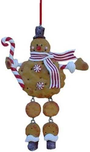 Ginger Cane Dangle Leg Gingerbread Ornaments Making a Candy Cane [36359C]