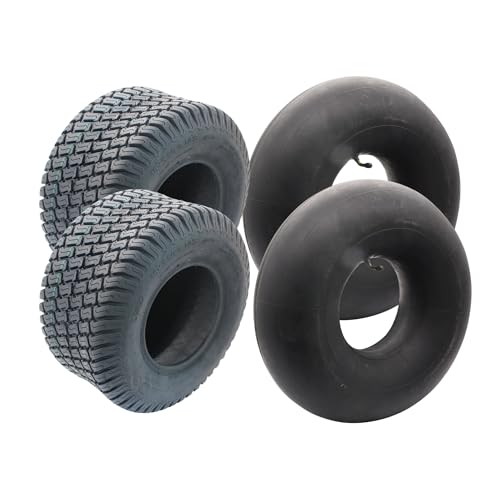 SECURA 2x pneus avec chambre à air 18x8.50-8 compatibles avec divers tondeuses à gazon autoportées