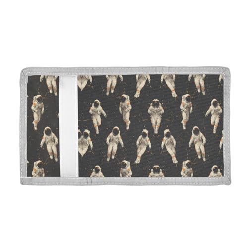 ALAZA Kids Wallets for Boys Girls Toddler Trifold Wallet Children Small Astronauts with Zipper Coin Pocket2