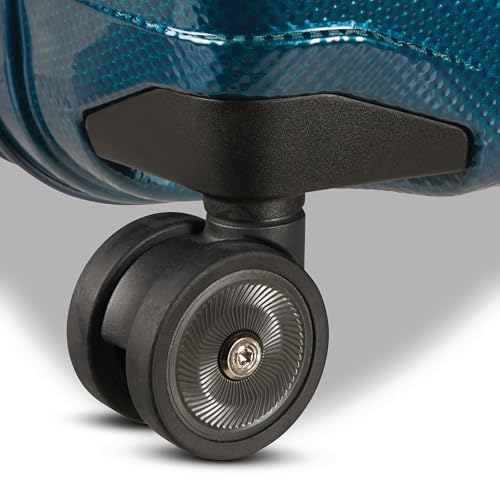 Image of Samsonite Proxis Large Hardside Luggage with Dual Spinner Wheels - Innovative Roxkin Lightweight Shell With Ultimate Durability- Includes TSA Lock, Ergonomic Telescoping Handle - Petrol Blue